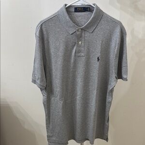 Polo by Ralph Lauren Gray Cotton Polo Shirt